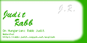judit rabb business card